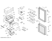 Схема №2 KG56NAX30M SIEMENS с изображением Дверь для холодильника Siemens 00716063