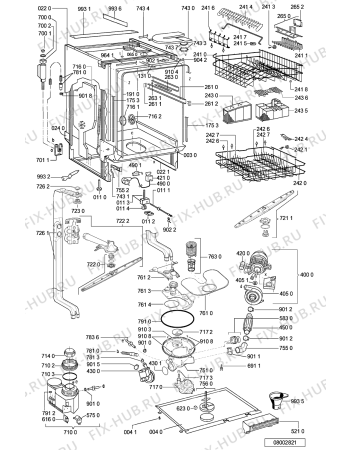 Схема №1 GSX 7558 с изображением Блок управления для посудомоечной машины Whirlpool 481221478888