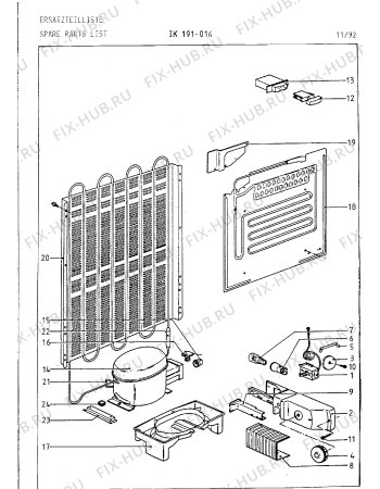 Взрыв-схема холодильника Gaggenau IK191016 - Схема узла 02