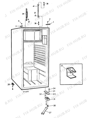 Взрыв-схема холодильника Electrolux RF838 - Схема узла C10 Cabinet