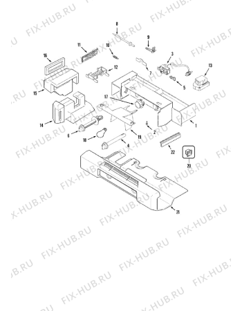 Схема №7 GC2227CDFB (F092688) с изображением Крышечка для стиральной машины Indesit C00373557