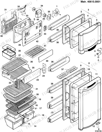 Схема №1 EDNF480GROM (F010915) с изображением Запчасть для холодильника Indesit C00044251