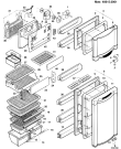 Схема №1 EDNF480GROM (F010915) с изображением Держатель для холодильника Indesit C00044192