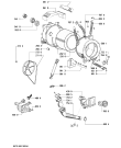 Схема №1 AWM 5063/A с изображением Ручка (крючок) люка для стиральной машины Whirlpool 481249878462