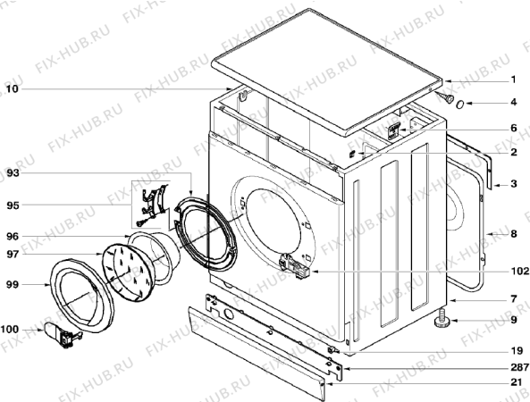 Схема №2 KWD63110 (301953, LS6E) с изображением Микромодуль для стиральной машины Gorenje 404695