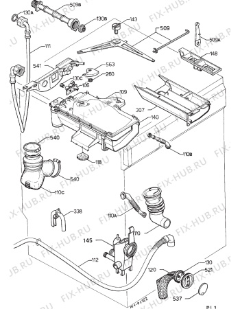 Взрыв-схема стиральной машины Zanussi ZF92.83 - Схема узла Hydraulic System 272