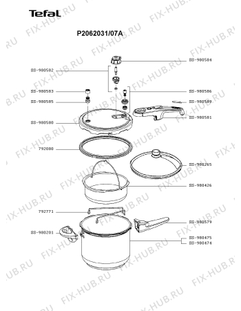 Схема №1 P2050638/07A с изображением Кастрюля для духовки Tefal SS-980475