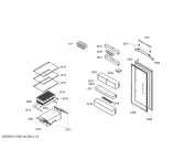 Схема №1 KI38FA40 с изображением Рамка для холодильника Siemens 00660107