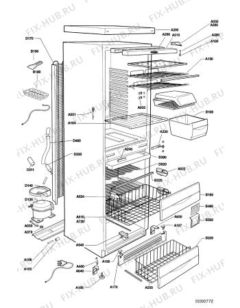 Схема №2 FC 8361 V с изображением Дверца для холодильника Whirlpool 481990307998