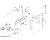 Схема №5 SMS69T25EU с изображением Передняя панель для посудомоечной машины Bosch 00700745