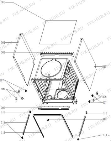 Взрыв-схема посудомоечной машины Gorenje GV6SY2W-1 (463703, WQP12-7325A) - Схема узла 03