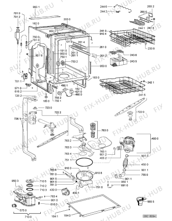 Схема №2 LVI 60 IX с изображением Модуль (плата) управления для посудомоечной машины Whirlpool 480140102959
