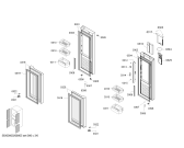 Схема №3 KM46FSGETI с изображением Дверь для холодильника Siemens 00777138