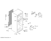 Схема №3 KDN30X00GB с изображением Дверь морозильной камеры для холодильника Bosch 00477236