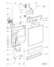 Схема №1 ADP 4510 с изображением Панель для посудомойки Whirlpool 481245372444