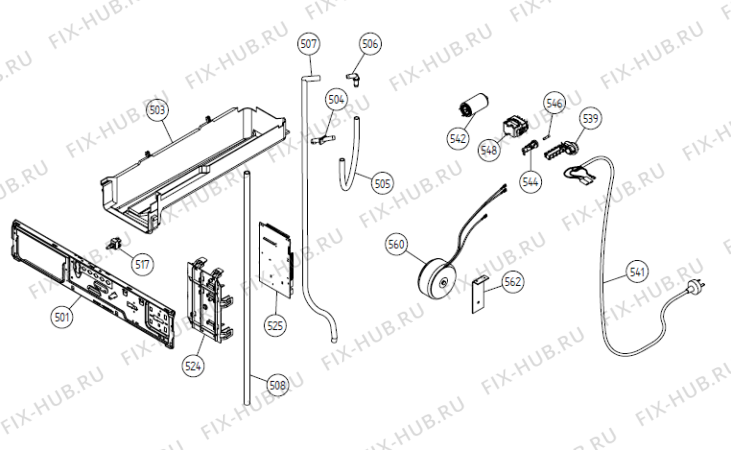 Взрыв-схема стиральной машины Gorenje T781 JP   -White #21578110-5 (900002633, TD44AJP) - Схема узла 05