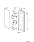 Схема №6 WSF5556 A+ с изображением Дверь для холодильника Whirlpool 480132102652