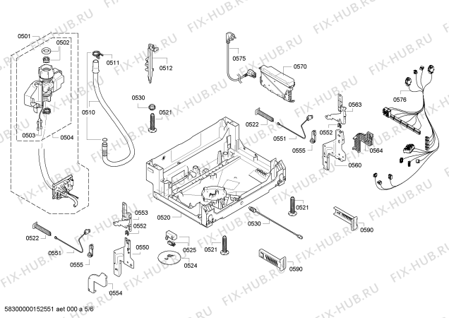 Схема №2 S52T69X2EU с изображением Крышка для посудомойки Siemens 00620914