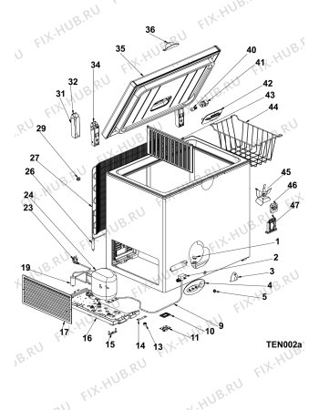 Схема №1 OFT350F (F080366) с изображением Преобразователь для холодильника Indesit C00302910