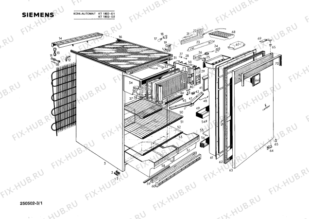 Схема №2 KE2042 с изображением Переключатель для холодильника Siemens 00072104