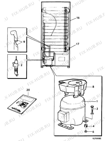 Взрыв-схема холодильника Electrolux RF860 - Схема узла C10 Cold, users manual