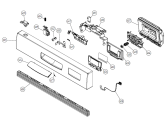 Схема №1 D3351 CE   -White FS (900001140, DW20.2) с изображением Сенсорная панель для посудомойки Gorenje 266791