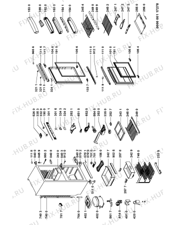 Схема №1 ARZ 560/H с изображением Дверка для холодильной камеры Whirlpool 481944269256