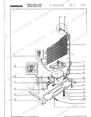 Взрыв-схема холодильника Gaggenau IK323028 - Схема узла 04