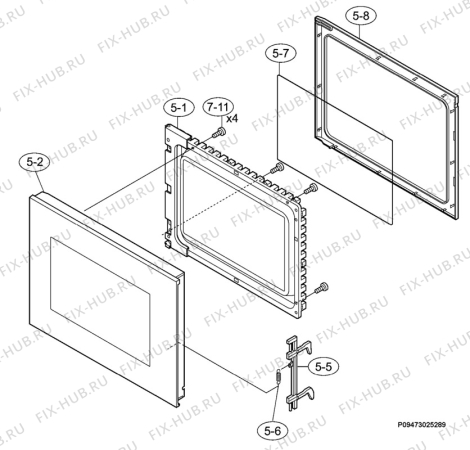 Взрыв-схема микроволновой печи Voss Electrolux MOA4217AL - Схема узла Section 3