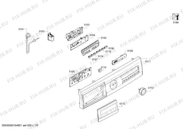 Схема №3 CM1002LTR SMART 6 с изображением Панель управления для стиральной машины Bosch 11006699