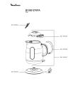 Схема №1 BY282127/87A с изображением Часть корпуса для чайника (термопота) Moulinex SS-202165
