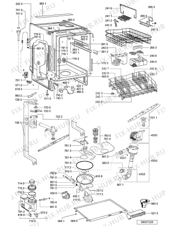 Схема №1 WP 78/3 с изображением Дверка для посудомоечной машины Whirlpool 481244011719