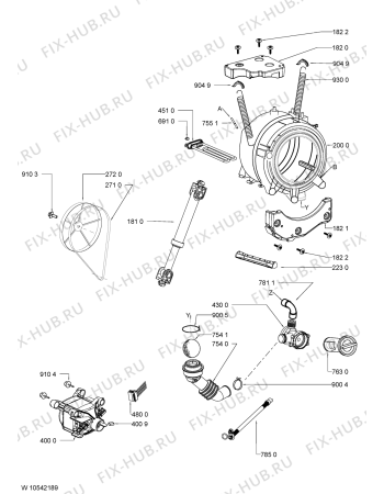 Схема №1 AWOE S9212 с изображением Обшивка для стиралки Whirlpool 481010535473