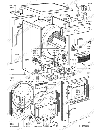 Схема №1 WTA 3002 с изображением Дверца Whirlpool 481241618136