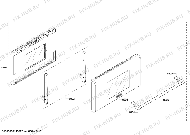 Схема №4 PRD364EDPG с изображением Тепловой экран для электропечи Bosch 00677863
