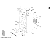 Схема №5 B22CT80SNP с изображением Крышка для холодильника Bosch 00631867