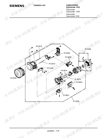 Схема №7 FA294G4 с изображением Сервисная инструкция для видеотехники Siemens 00535610