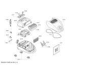 Схема №1 BGB452100 Bosch GL45 Prosilence 2100 W с изображением Крышка для мини-пылесоса Bosch 00748233