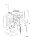 Схема №4 GSXP 6143 TR с изображением Панель для электропосудомоечной машины Whirlpool 480140102679