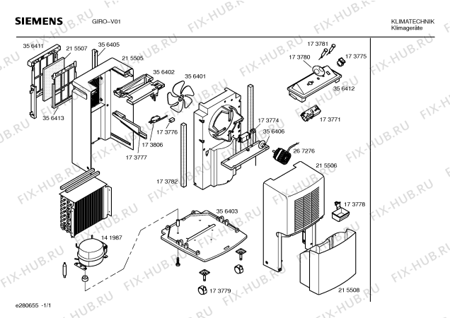 Схема №1 GIRO с изображением Канал для холодильной камеры Bosch 00173777