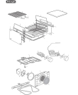 Схема №1 DEF608GW с изображением Часть корпуса для плиты (духовки) DELONGHI 3316S410S