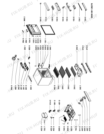 Схема №1 G2P RFU/WH с изображением Дверь для холодильной камеры Whirlpool 481241879938