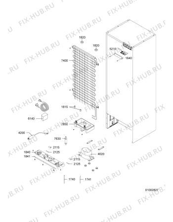 Схема №1 WTE 5243 A+ NFPW с изображением Корпусная деталь для холодильника Whirlpool 481245228917