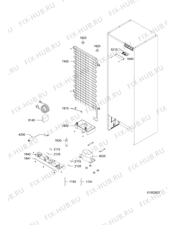 Схема №1 MTM6624NEGW с изображением Холдер для холодильной камеры Whirlpool 480132103336