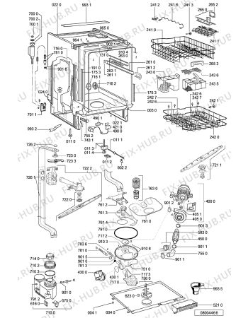 Схема №2 GSX 5929/1 с изображением Блок управления для посудомоечной машины Whirlpool 481221479718