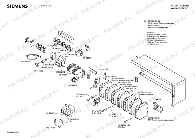 Взрыв-схема стиральной машины Siemens Ag 2WP2130 - Схема узла 02