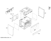 Схема №5 PRD366GHU с изображением Рамка для плиты (духовки) Bosch 00683768