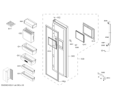 Схема №4 KA63NV41TI с изображением Дверь для холодильной камеры Siemens 00714227