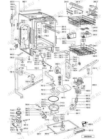 Схема №1 GSIP 6598 SW с изображением Панель для посудомоечной машины Whirlpool 481245372489