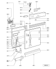 Схема №1 ADG 8540 IX с изображением Панель для электропосудомоечной машины Whirlpool 481245372323